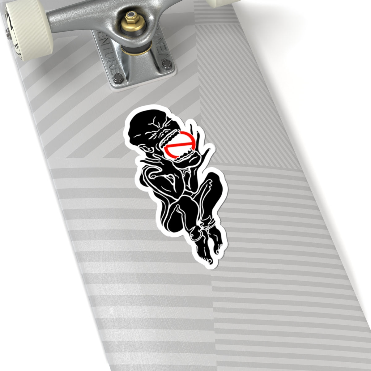 Kiss-Cut Sticker — "PseudoSilence - The Silent Scream" (Black)