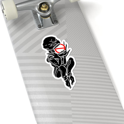 Kiss-Cut Sticker — "PseudoSilence - The Silent Scream" (Black)