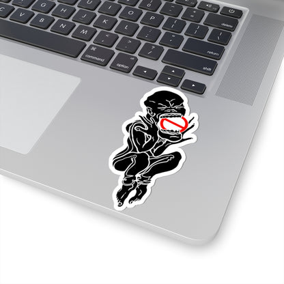 Kiss-Cut Sticker — "PseudoSilence - The Silent Scream" (Black)