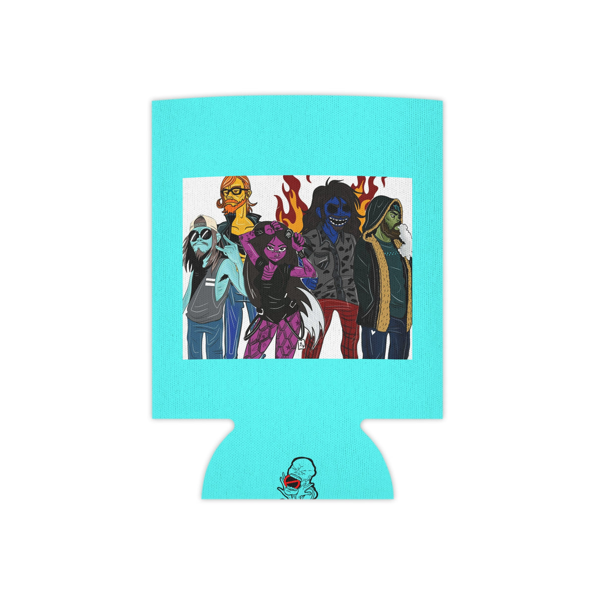 Can Cooler — 'Pseudo Silence' Band Art Insulated Koozie