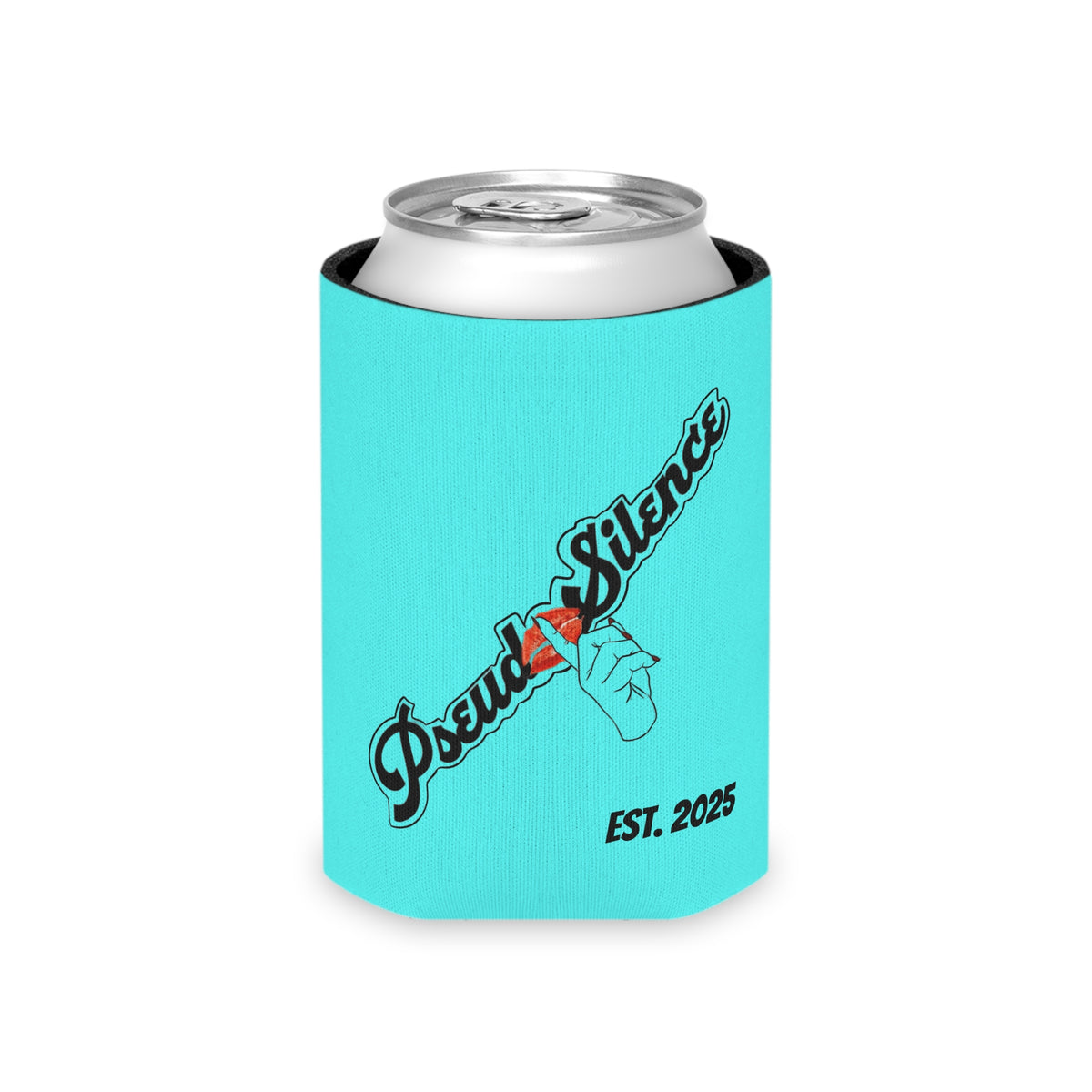 Can Cooler — 'Pseudo Silence' Band Art Insulated Koozie