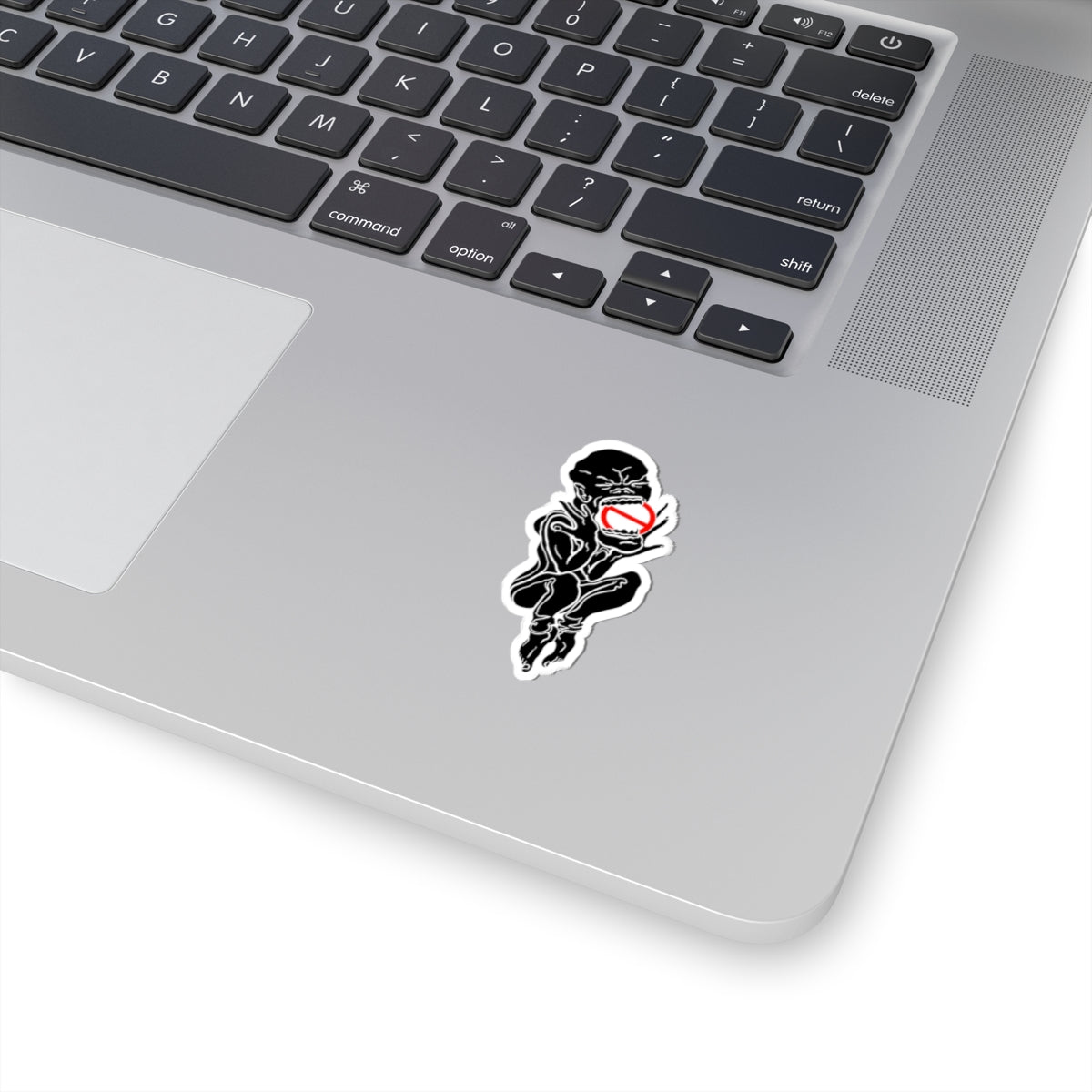 Kiss-Cut Sticker — "PseudoSilence - The Silent Scream" (Black)