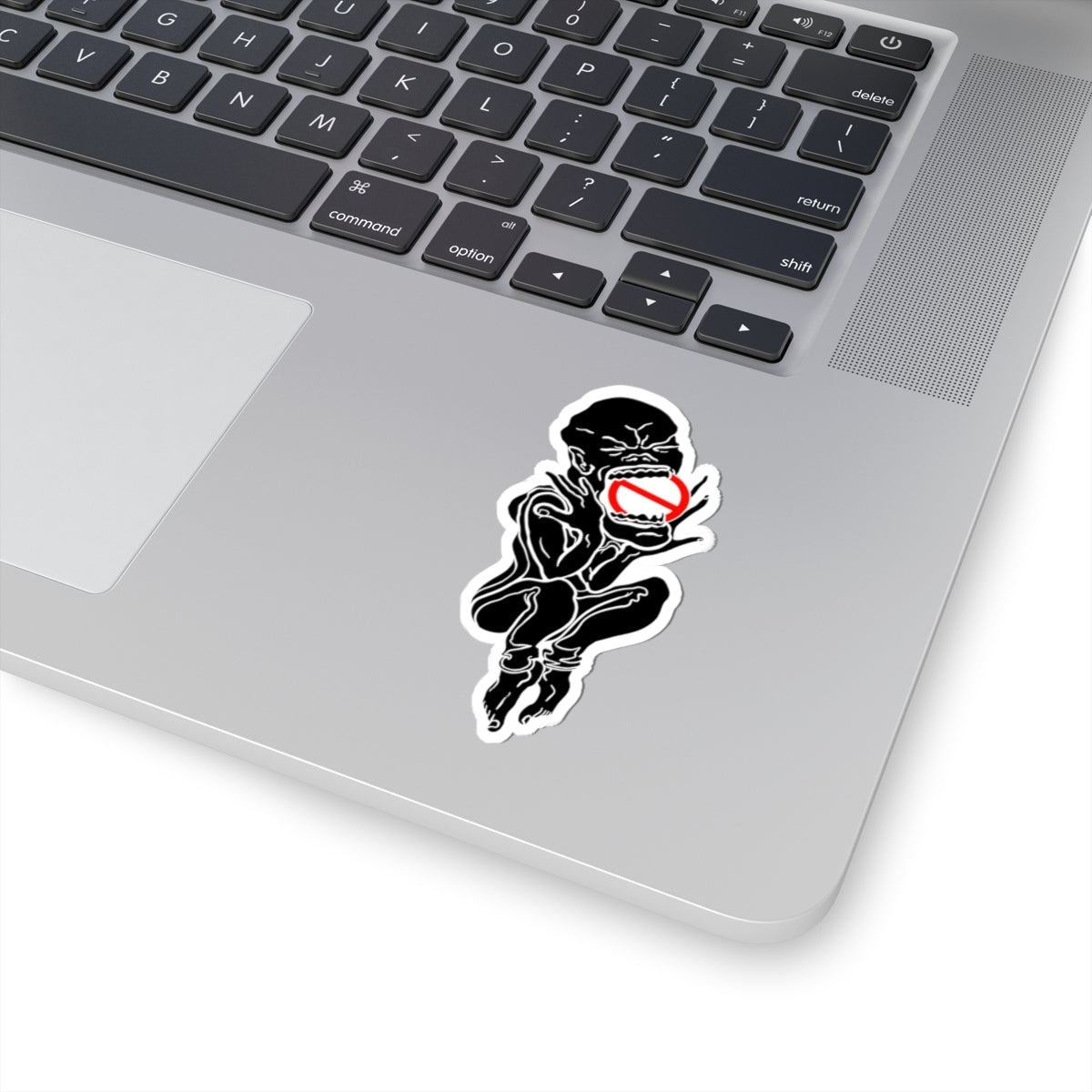 Kiss-Cut Sticker — "PseudoSilence - The Silent Scream" (Black)