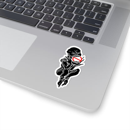 Kiss-Cut Sticker — "PseudoSilence - The Silent Scream" (Black)