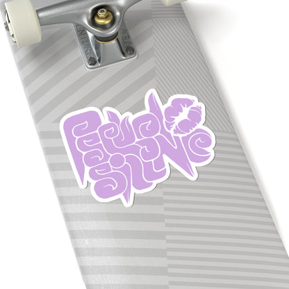 Kiss-Cut Sticker - PseudoSilence Logo (Lavender)