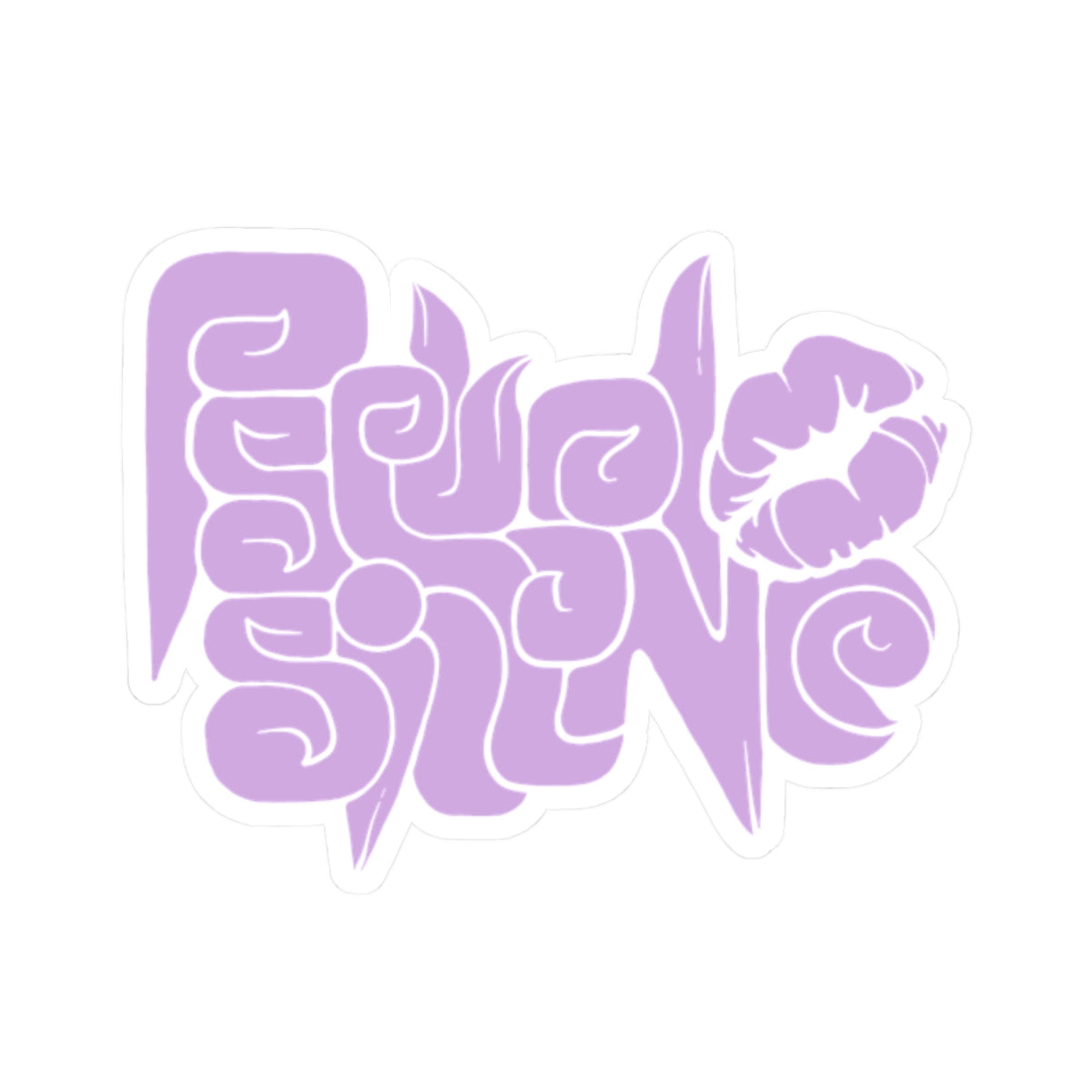 Kiss-Cut Sticker - PseudoSilence Logo (Lavender)